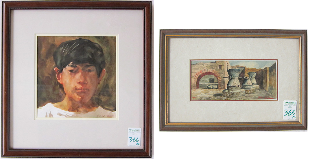 TWO WATERCOLORS: GIOVANNI GALLO