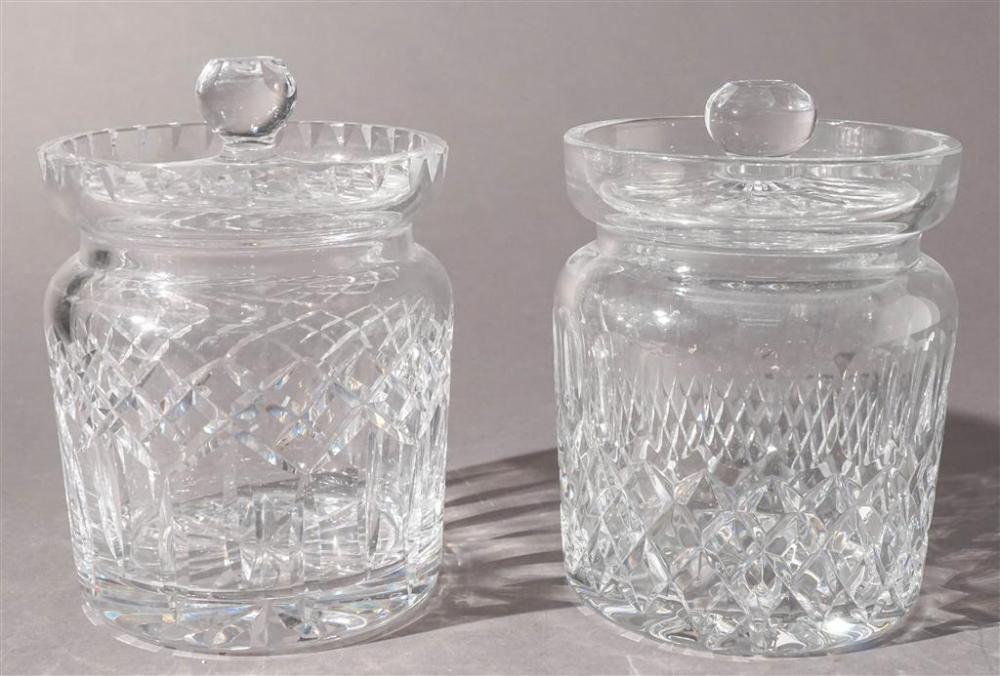 TWO WATERFORD CRYSTAL BISCUIT