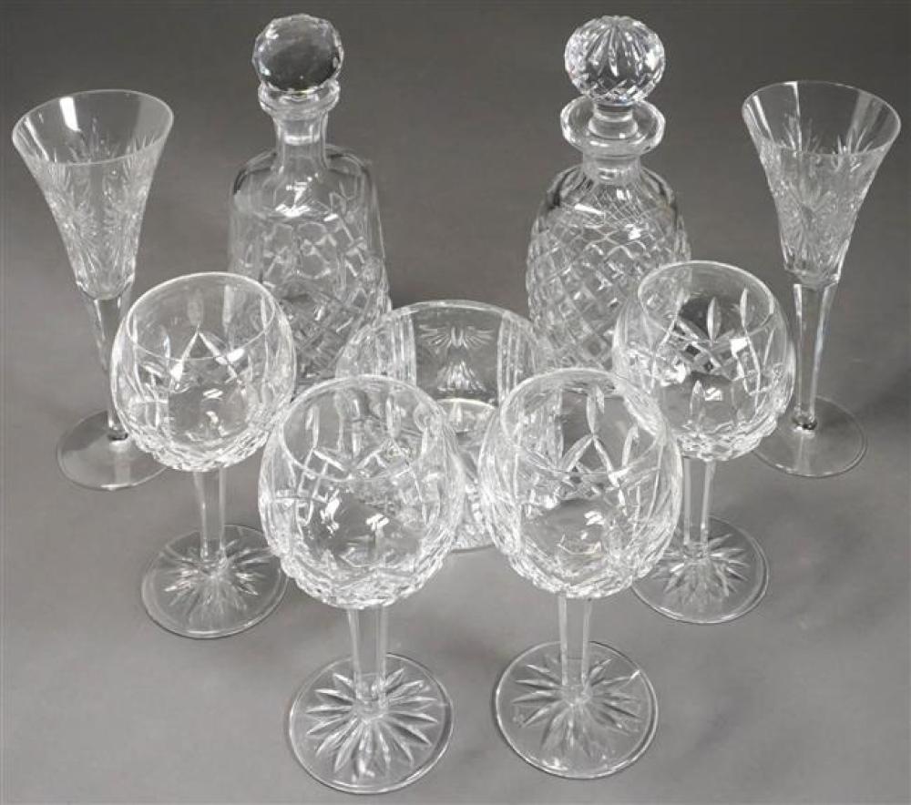 TWO WATERFORD CRYSTAL DECANTERS,