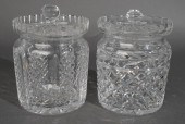 TWO WATERFORD CUT CRYSTAL BISC