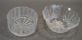 TWO WATERFORD CUT CRYSTAL BOWL