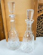 TWO WATERFORD CUT CRYSTAL DECA