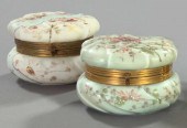 Two Wave Crest Glass Boxes,  o