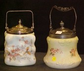 Two Wavecrest type biscuit jar