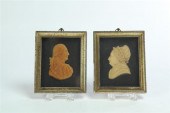 TWO WAX BUSTS.  American  earl