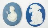 TWO WEDGWOOD & BENTLEY BLUE SO