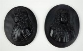 TWO WEDGWOOD BLACK BASALT PORT