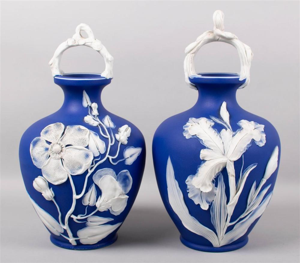 TWO WEDGWOOD DEEP-BLUE DIP