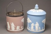 Two Wedgwood jasperware biscui