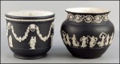 TWO WEDGWOOD JASPERWARE GARDIN