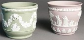 TWO WEDGWOOD JASPERWARE JARDIN