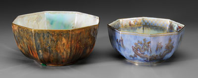 Two Wedgwood lustre bowls: one with