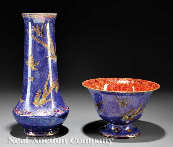 Two Wedgwood Lustre Gilt and