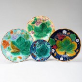 TWO WEDGWOOD MAJOLICA PLATES W