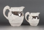 Two Wedgwood silver lustre chi