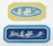 TWO WEDGWOOD TRICOLOR DIP JASP