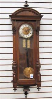 TWO-WEIGHT REGULATOR WALL CLOC