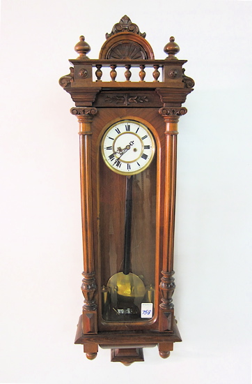 TWO-WEIGHT REGULATOR WALL CLOCK