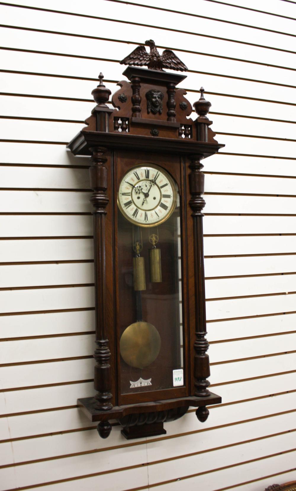 TWO-WEIGHT WALL CLOCK, GUSTAV