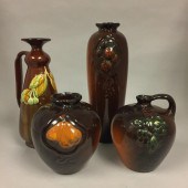 TWO WELLER ART POTTERY 'FLORET
