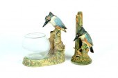 TWO WELLER KINGFISHER PIECES.