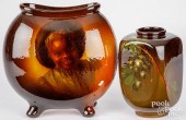 TWO WELLER LOUWELSA ART POTTER