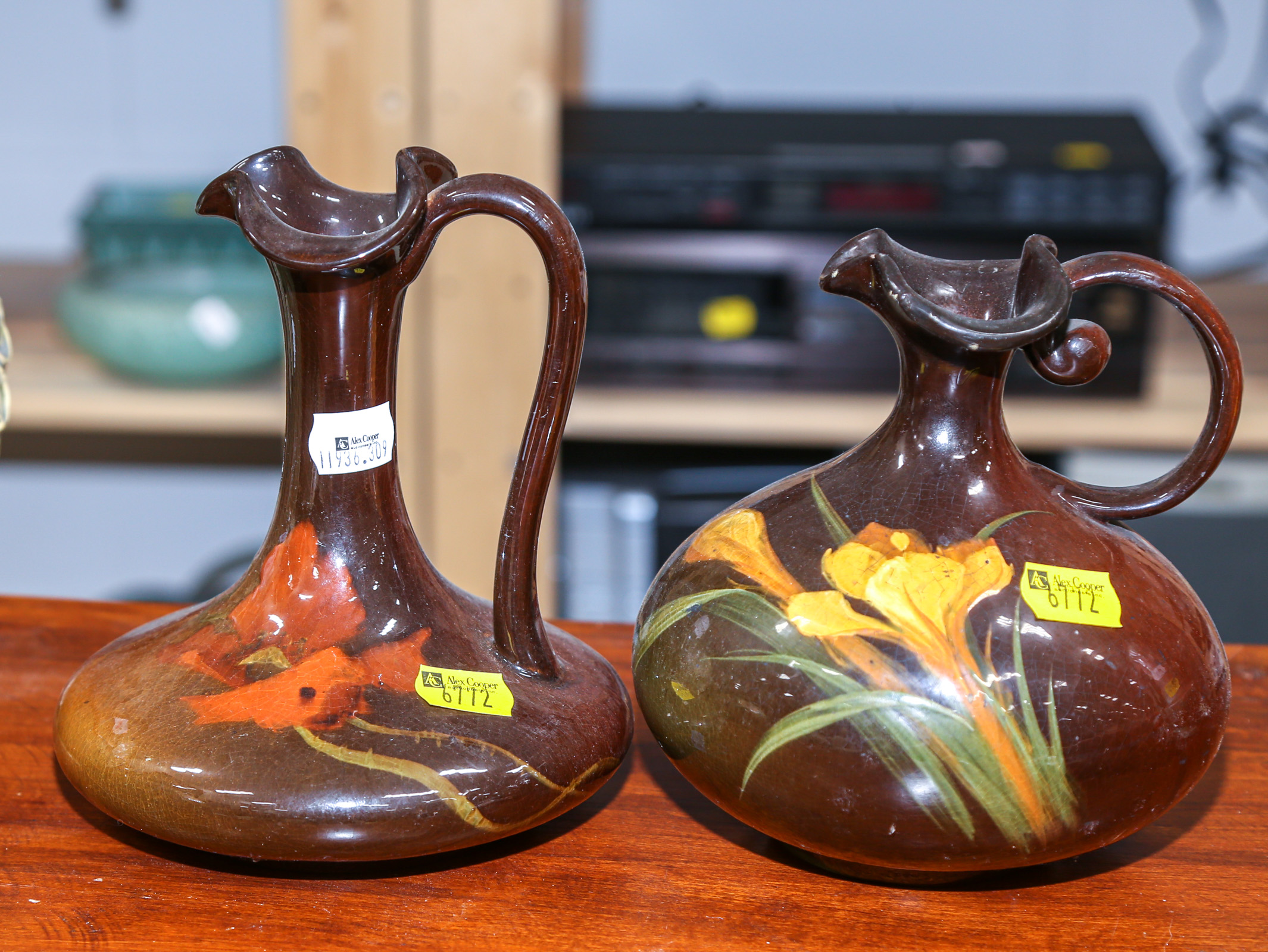 TWO WELLER STANDARD GLAZED