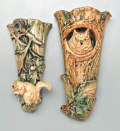 Two Weller wall pockets: one w