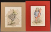 TWO WERNER WILDNER WATERCOLORS