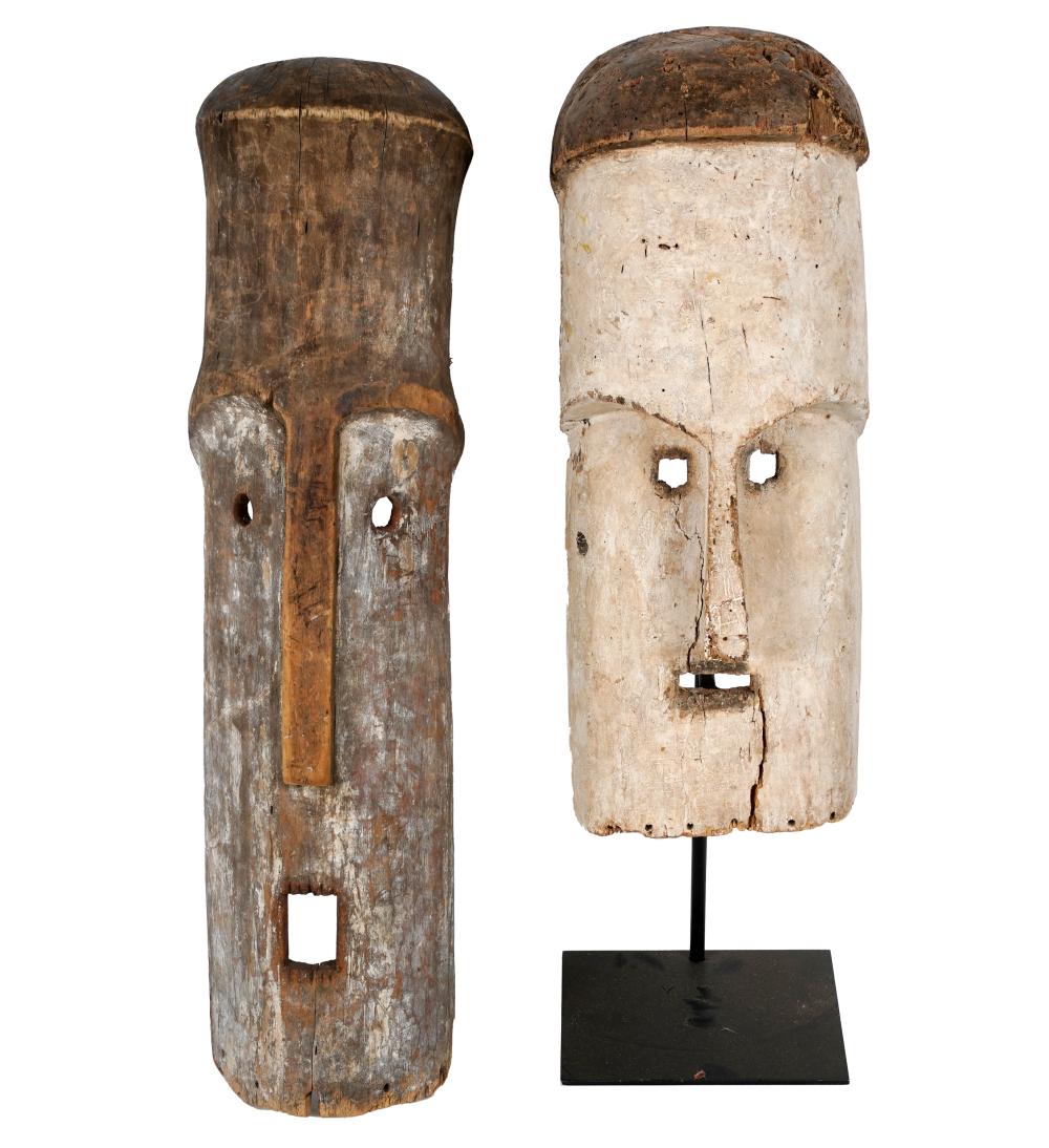 TWO WEST AFRICAN PAINTED