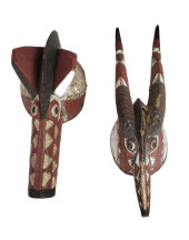 TWO WEST AFRICAN TRIBAL WOOD C