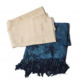 TWO WEST AFRICAN WOVEN TEXTILE