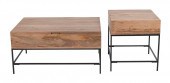 TWO WEST ELM "INDUSTRIAL STORA