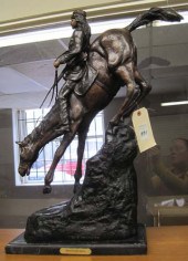 TWO WESTERN BRONZE SCULPTURES