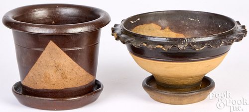 TWO WESTERN PENNSYLVANIA TANWARE
