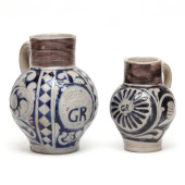 TWO WESTERWALD STONEWARE JUGS<