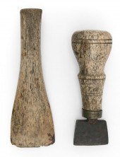 TWO WHALEBONE CAULKING TOOLS 1