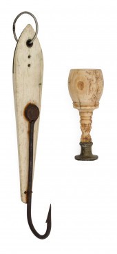 TWO WHALEBONE UTILITARIAN ITEM