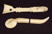 TWO WHALEMAN MADE PIE CRIMPERS