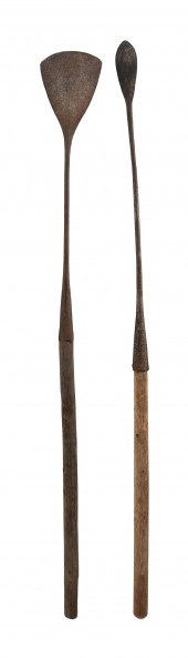 TWO WHALING IMPLEMENTS 19TH CE