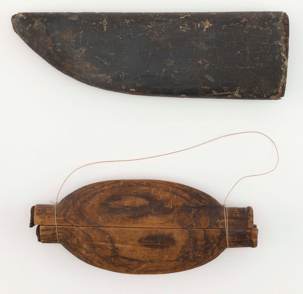 TWO WHALING IRON SHEATHS 19TH