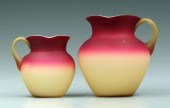 Two Wheeling peachblow pitcher