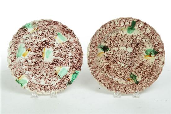 TWO WHIELDON PLATES.  England 