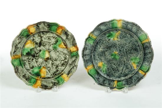 TWO WHIELDON PLATES.  England 