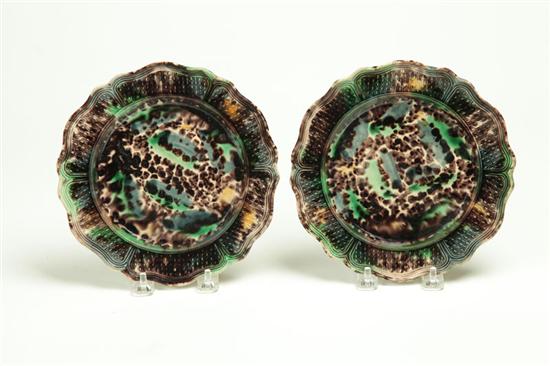 TWO WHIELDON PLATES.  England 
