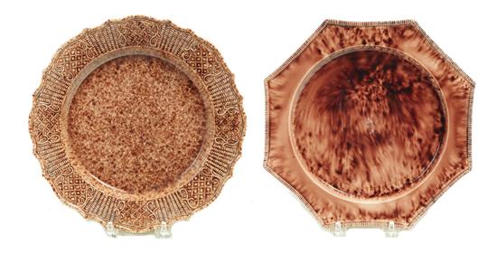TWO WHIELDON PLATES.  England 