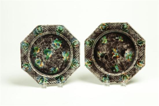 TWO WHIELDON PLATES.  England 