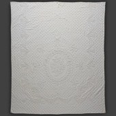 Two Whitework Bed Covers
19th