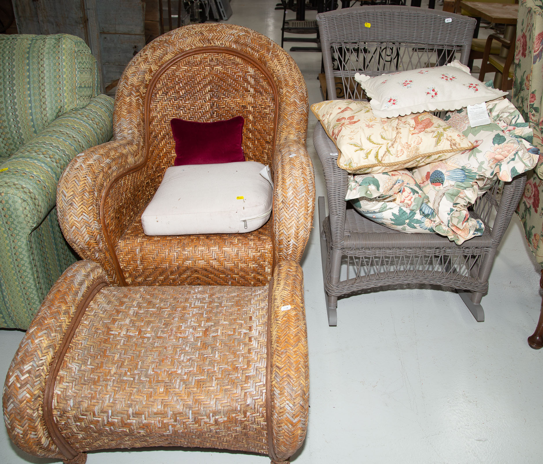 TWO WICKER CHAIRS FOR A SUN ROOM