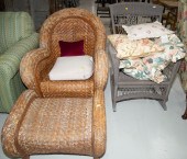 TWO WICKER CHAIRS FOR A SUN RO